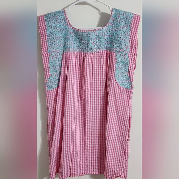 J. Marie embroidered lined slip on dress fits size M - Picture 4 of 7